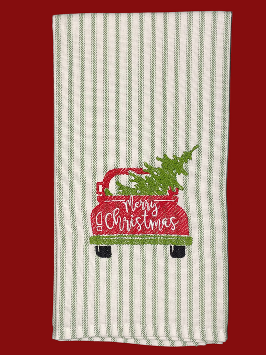 Christmas truck with tree